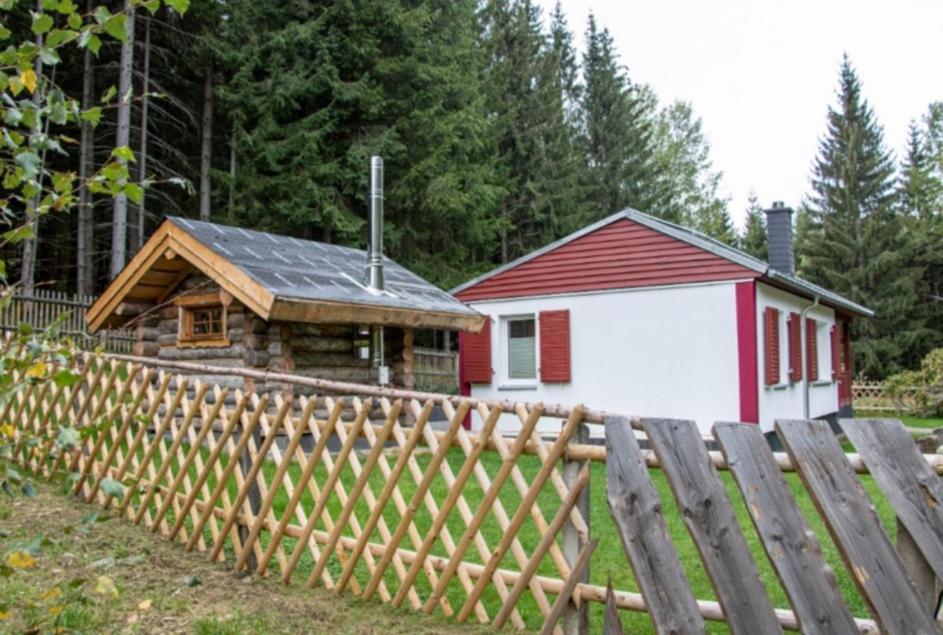 Neuer Anbau Erzgebirgsidyll Breitenbrunn - Waldhaus מראה חיצוני תמונה