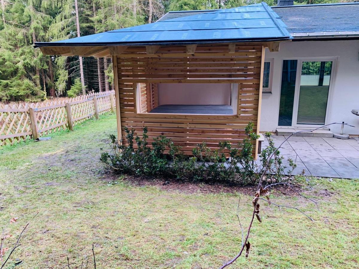 Neuer Anbau Erzgebirgsidyll Breitenbrunn - Waldhaus מראה חיצוני תמונה